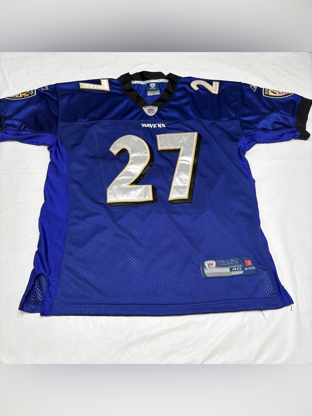 Ray Rice #27 Reebok Jersey Baltimore Ravens Purple Men’s 48 XL
